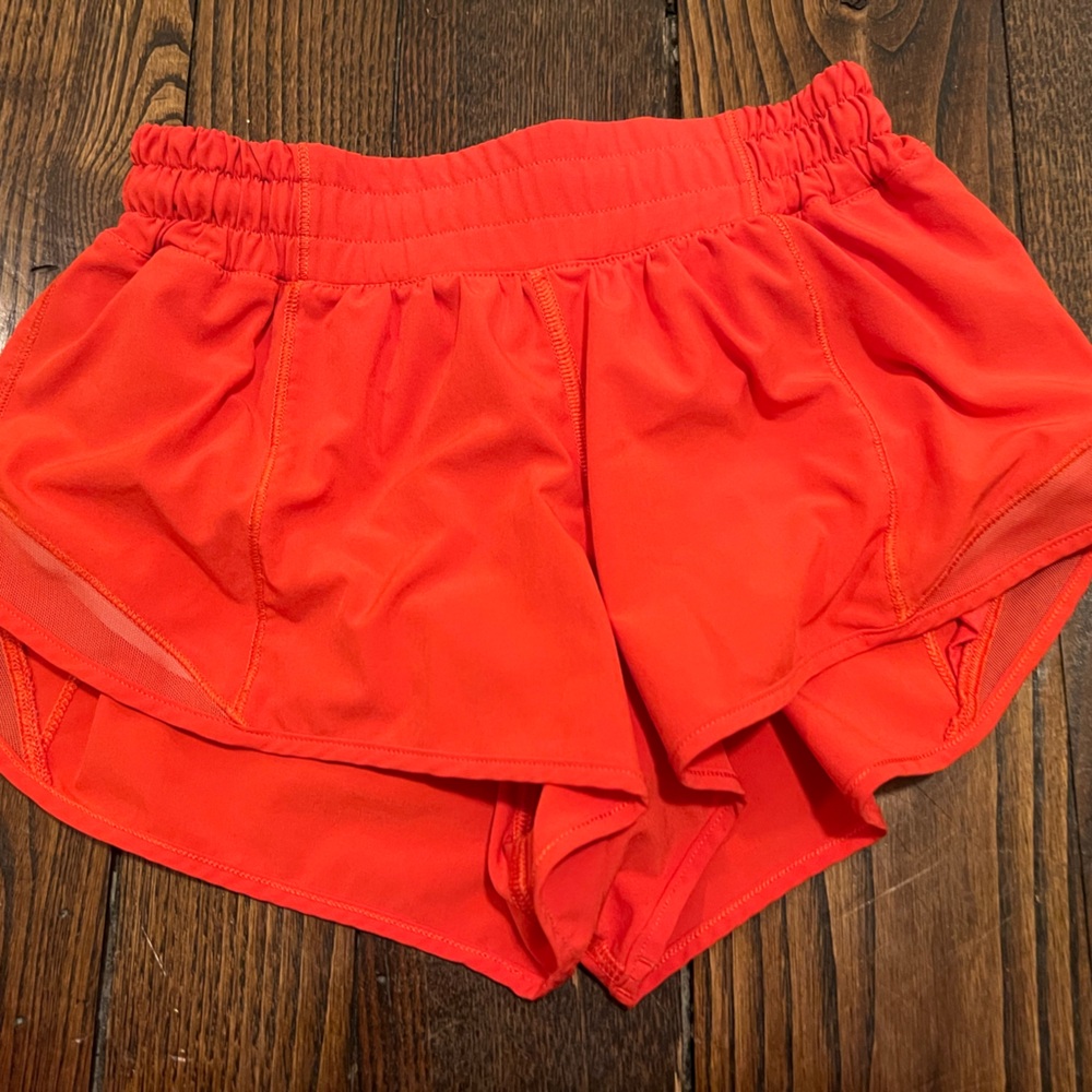 Lululemon Athletica Orange  Athletic Shorts